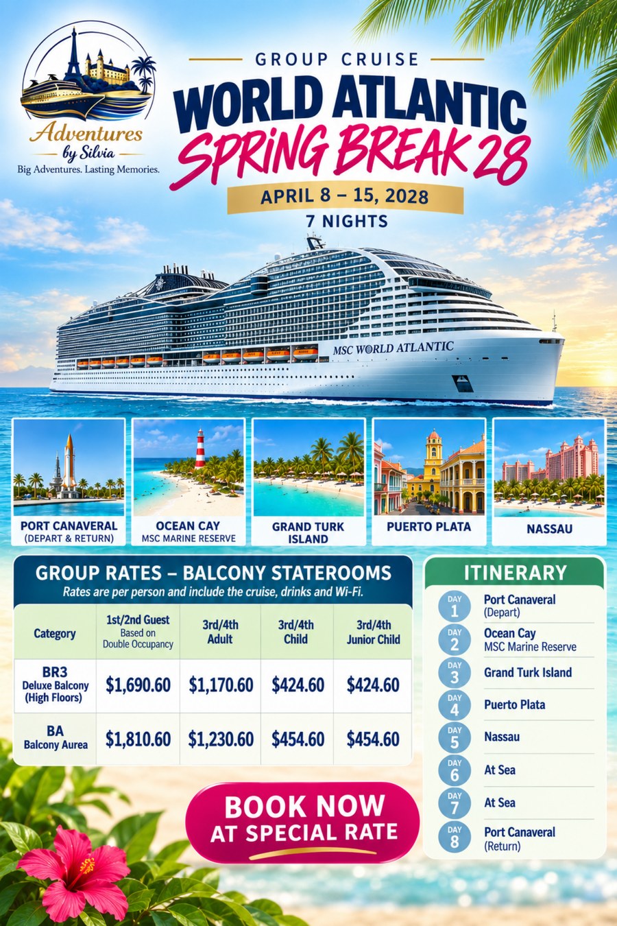 MSC World Atlantic Spring Break 2028